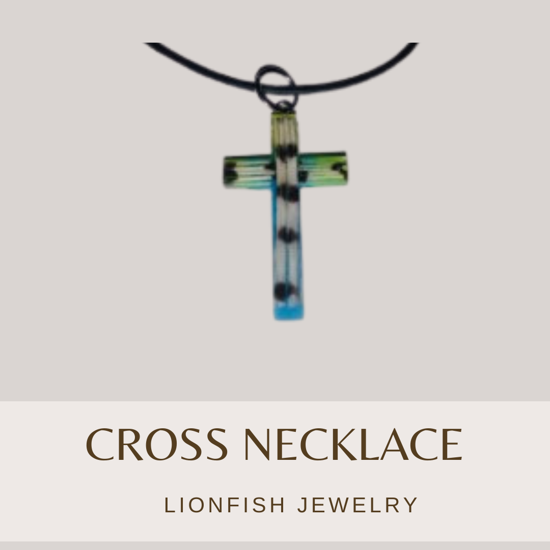 Lionfish Cross Necklace