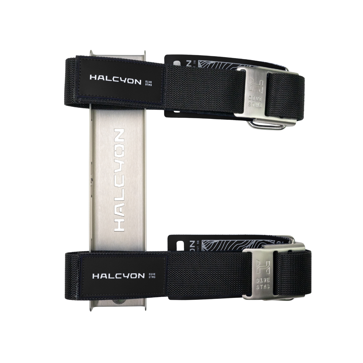 Halcyon Single Tank Adapter (STA) – Stainless Steel with Two Cylinder Straps
