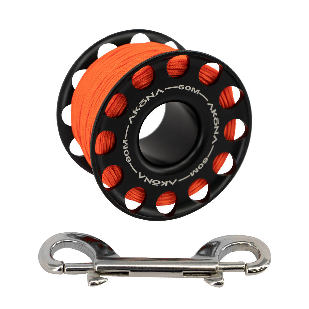 Akona Aluminum Spool 60m / 200ft – Black