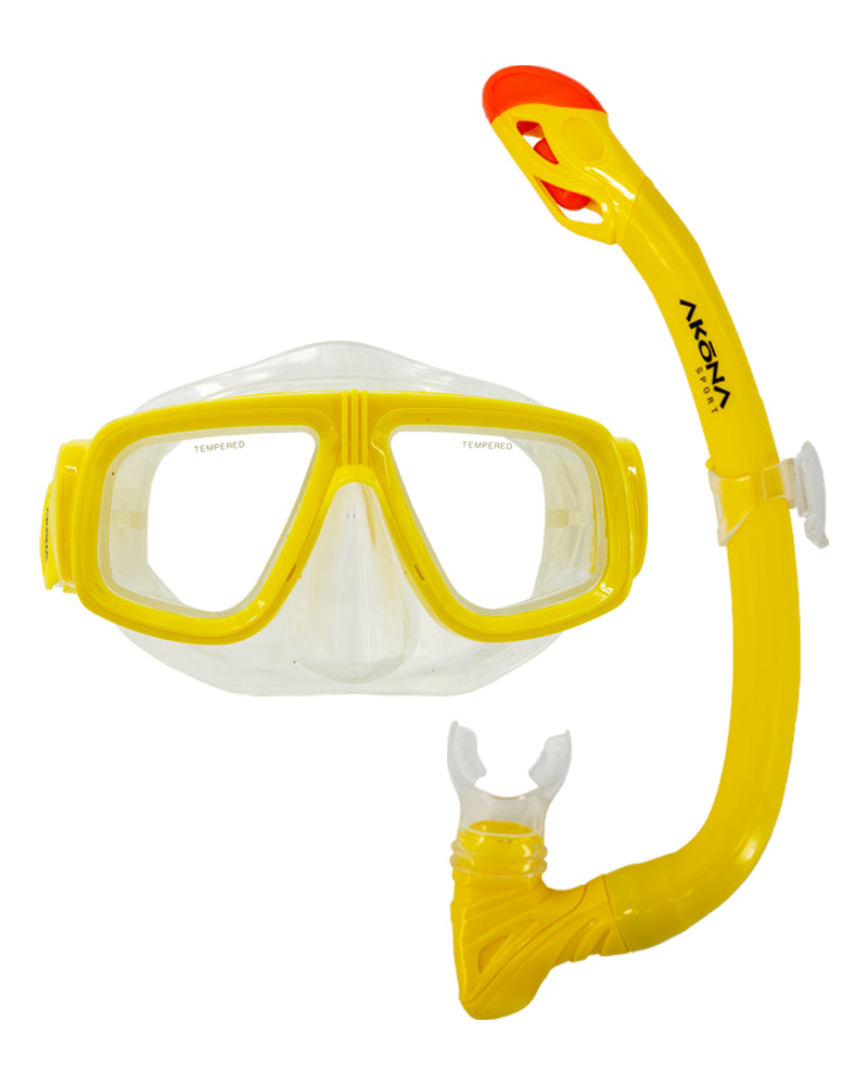 JR Mask & Snorkel Set Lemon Yellow