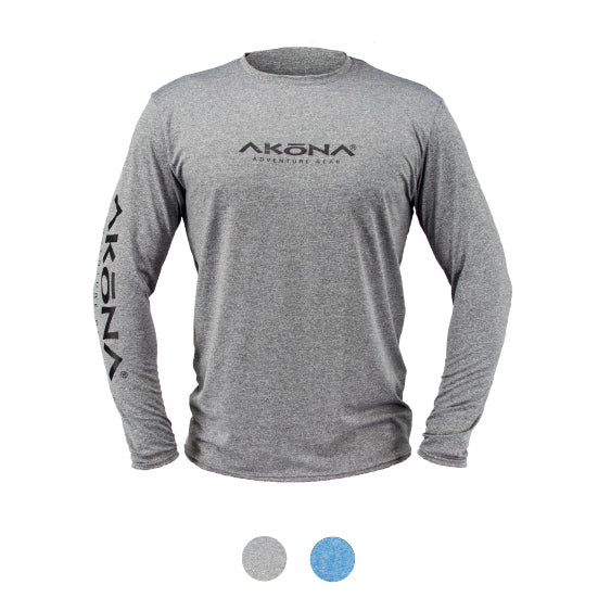 Akona Men's Long Sleeve Sun Shirt – Titanium, SM