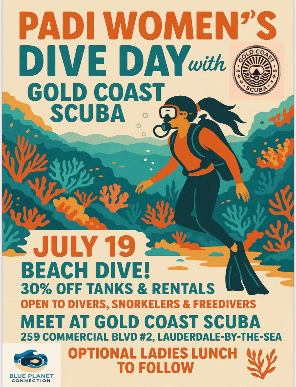 Women's Day Beach Dive - July 19, 2025