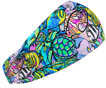 Spacefish Army Eco-Friendly Neon Fish Frenzy Scuba Headband