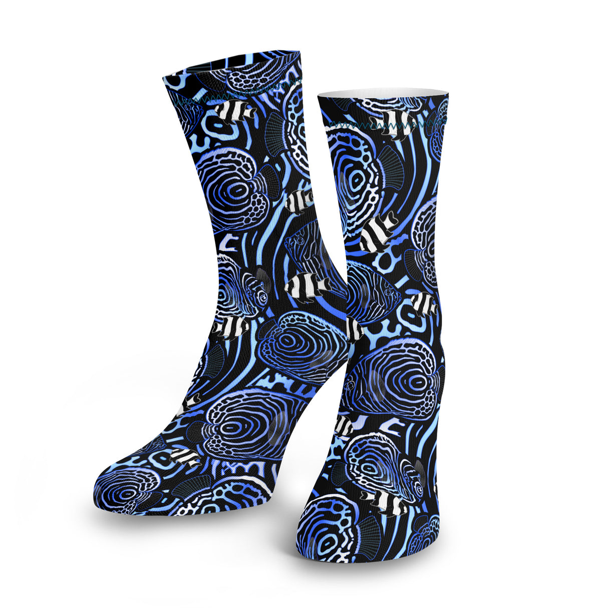 Spacefish Army Eco-friendly Angelfish Hypnosis Dive Socks