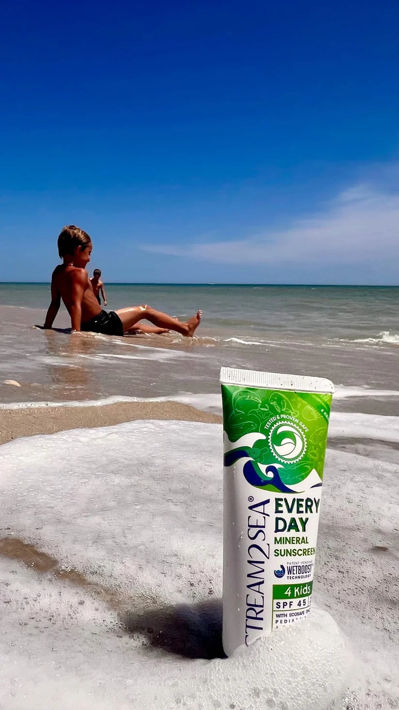 Stream2Sea Every Day Kids Mineral Sunscreen SPF 45, Reef-Safe & EWG Verified