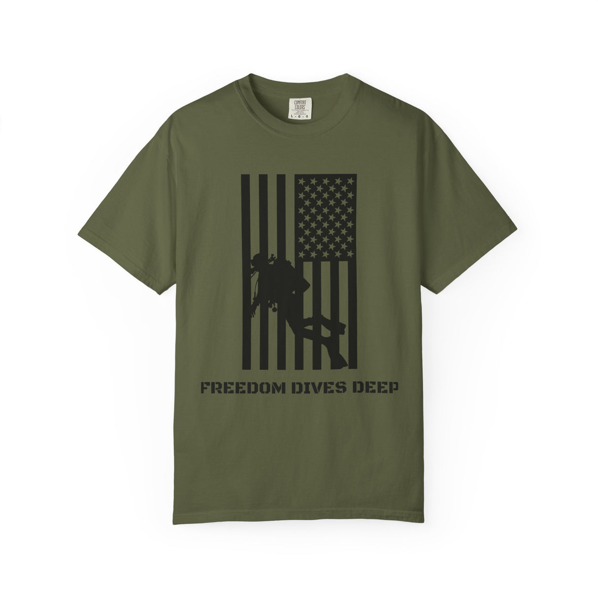 Freedom Dives Deep Gold Coast Scuba Unisex T-Shirt