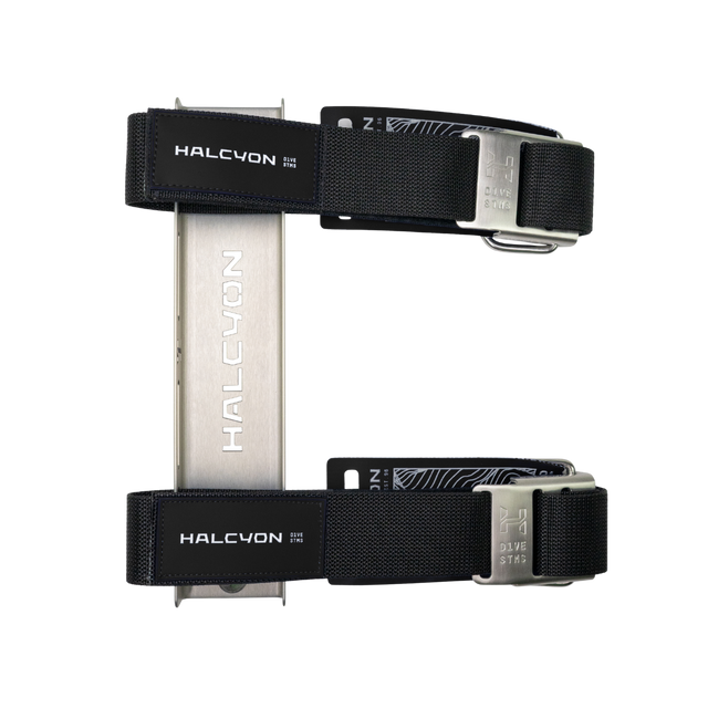 Halcyon Single Tank Adapter (STA) – Stainless Steel with Two Cylinder Straps