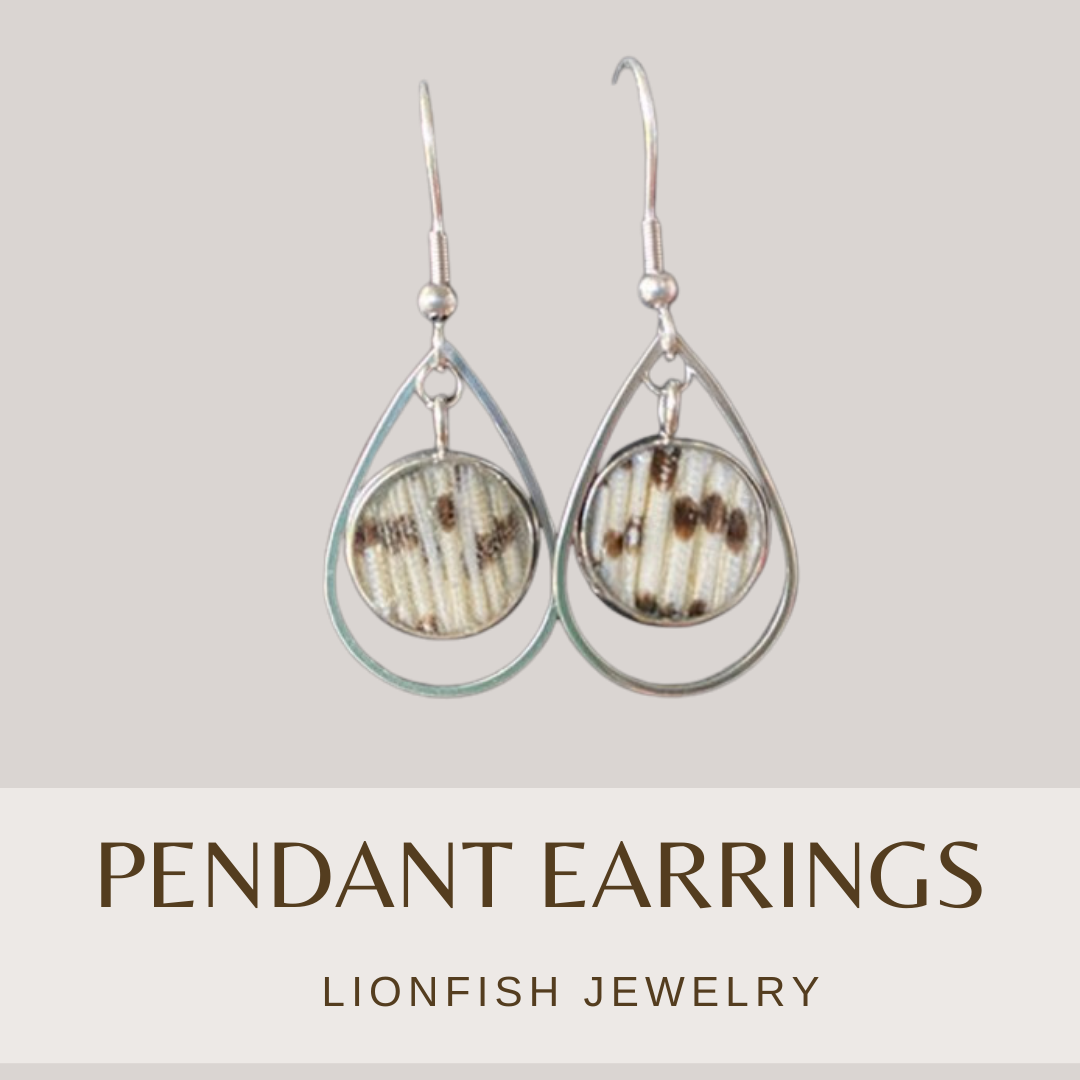 Lionfish Tear Drop Earrings