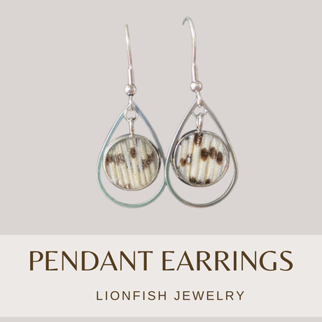 Lionfish Tear Drop Earrings