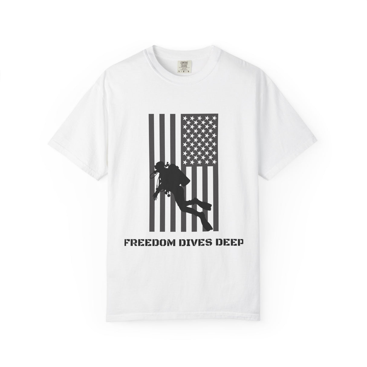 Freedom Dives Deep Gold Coast Scuba Unisex T-Shirt