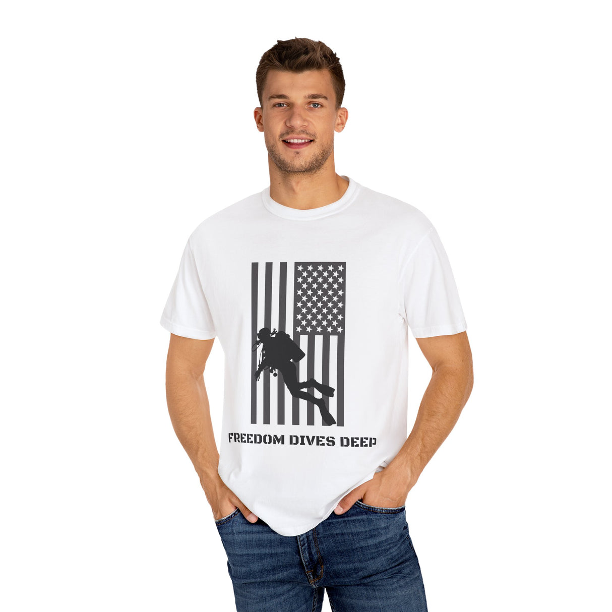 Freedom Dives Deep Gold Coast Scuba Unisex T-Shirt