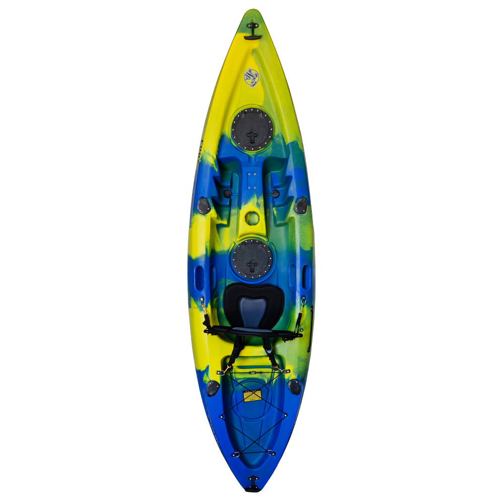 Akona Fury Single Kayak – Glacier Blue/Yellow