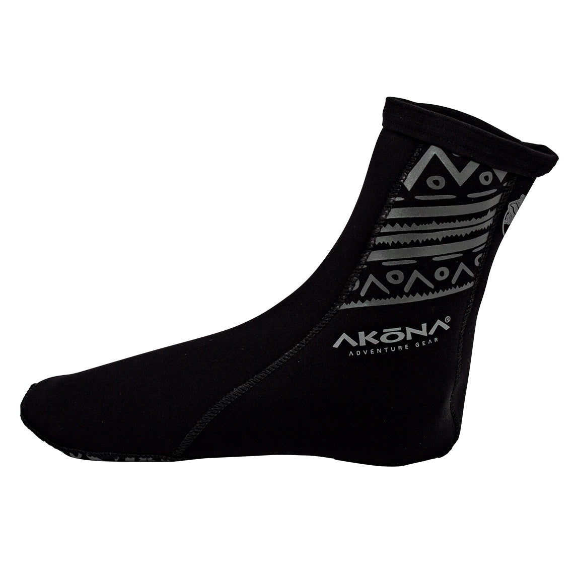 Akona 2mm Tall Sock, Printed Traction Sole