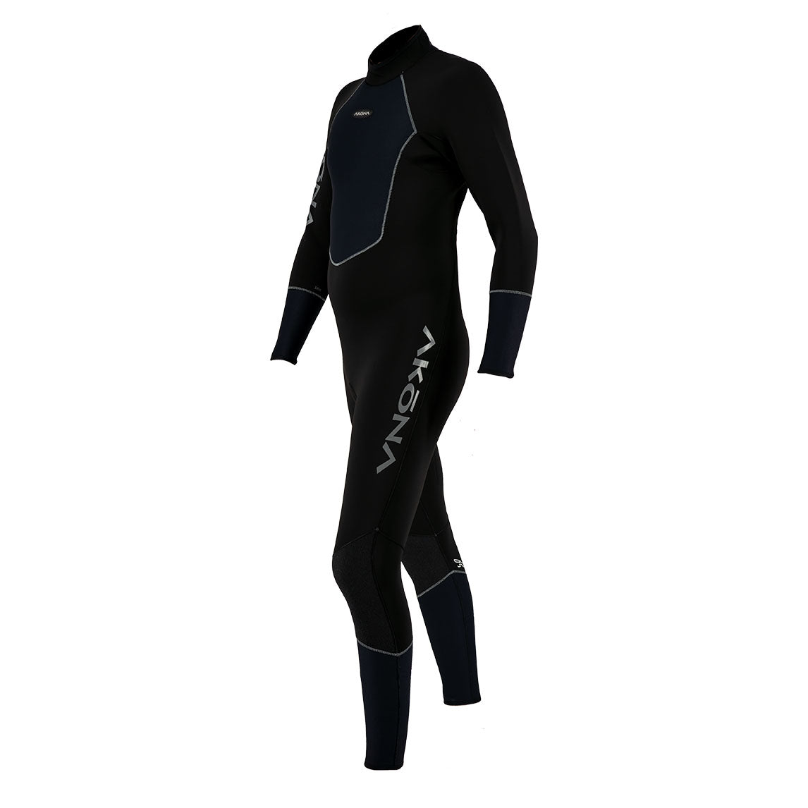Akona 5mm Men's Quantum Stretch Back Zip Full Suit – Blue, SM