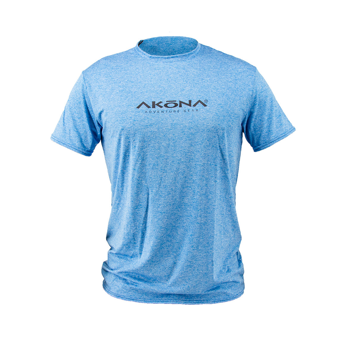 Akona Men's Short Sleeve Sun Shirt – Blue, 3XL