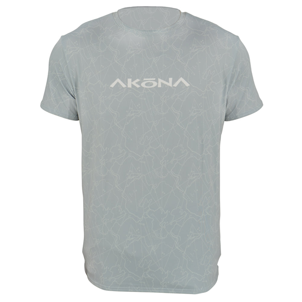 Akona Unisex Short Sleeve Mesh Sun Shirt – Grey, SM