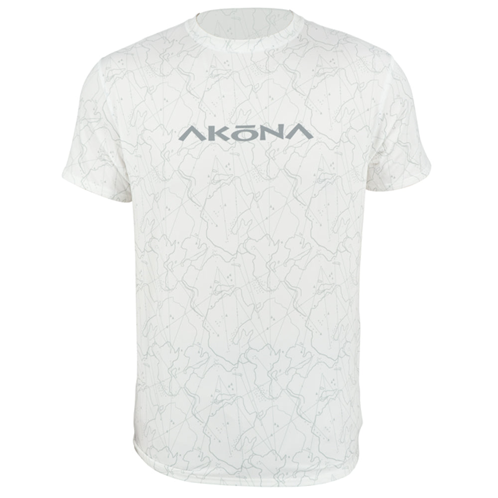 Akona Unisex Short Sleeve Mesh Sun Shirt – White, 2XL