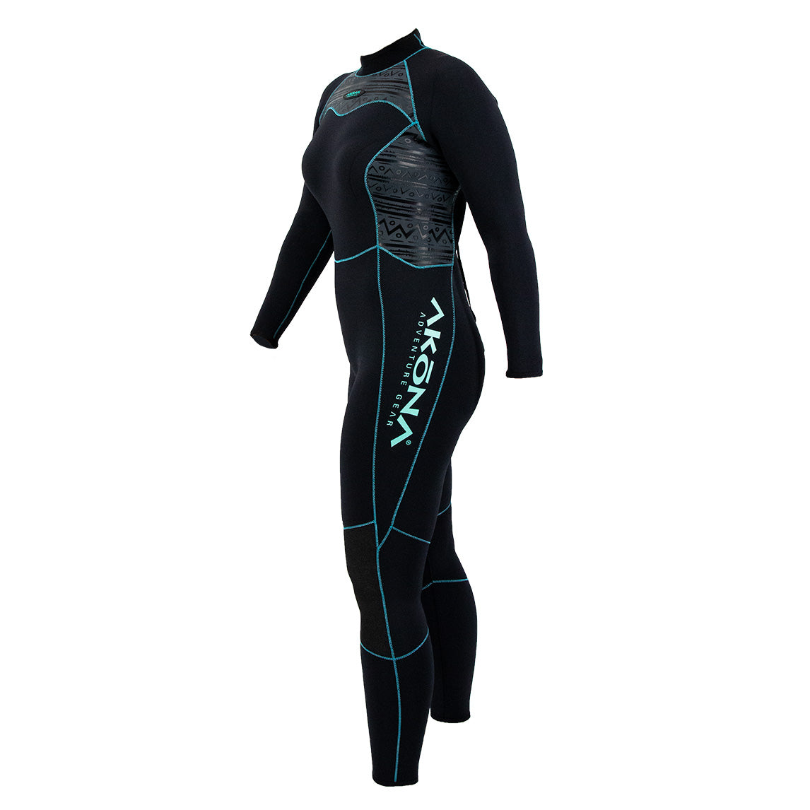 Akona 3mm Women's Quantum Stretch Back Zip Full Suit – Tiffany, 5/6