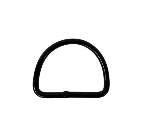 Halcyon black hard-coat aluminum D-ring