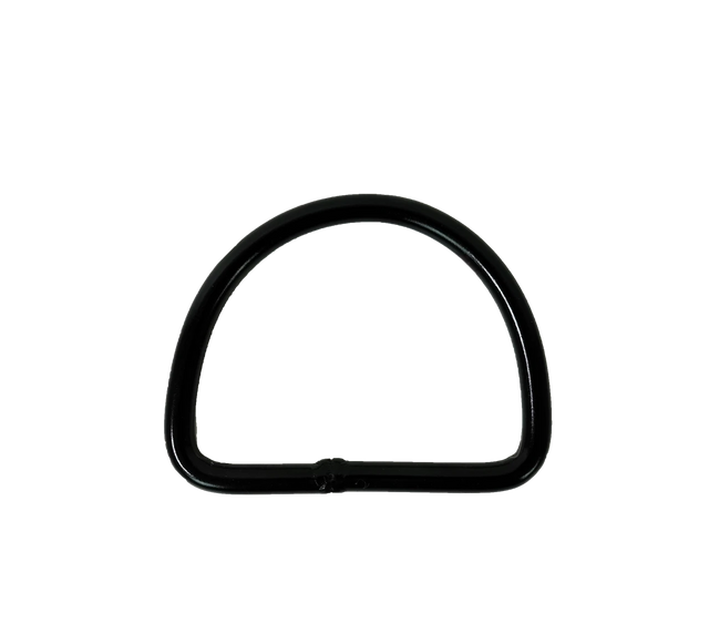 Halcyon black hard-coat aluminum D-ring