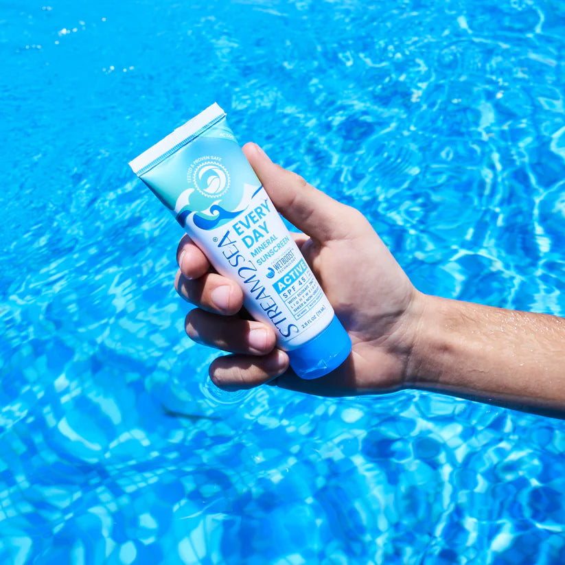 Stream2Sea Every Day Active Mineral Sunscreen SPF 45, Reef-Safe & EWG Verified