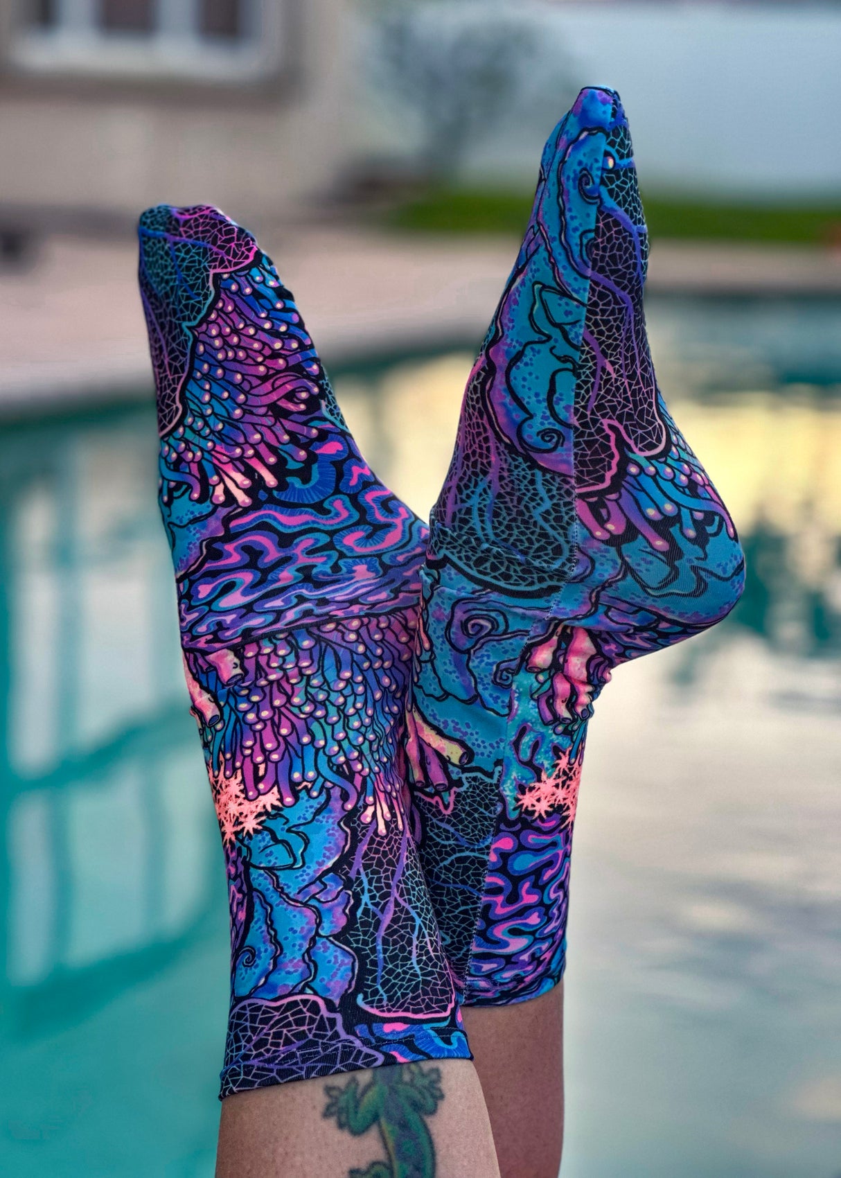 Spacefish Army Eco-friendly Coral Kaleidoscope Dive Socks
