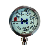 Halcyon Master Submersible pressure gauge (Dual face PSI/BAR) 63mm