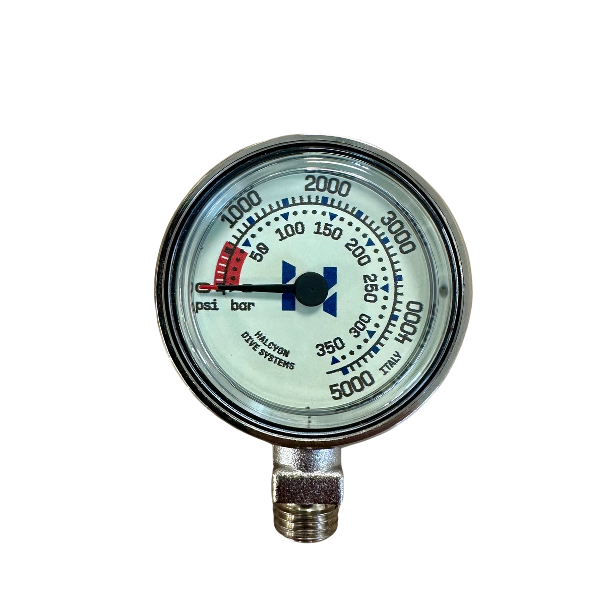 Halcyon Master Submersible pressure gauge (Dual face PSI/BAR) 63mm