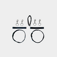 Halcyon Sidemount rigging kit includes 2 cylinder bands with nylon cover and two 1 inch bolt snaps