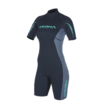 AKONA Tropici 3/2mm Zip Frontale Corto Scuba Diving Muta IN Neoprene Donna AKONA Tropici 3/2mm Zip Frontale Corto Scuba Diving Muta IN Neoprene Donna