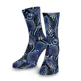 Spacefish Army Eco-friendly Angelfish Hypnosis Dive Socks