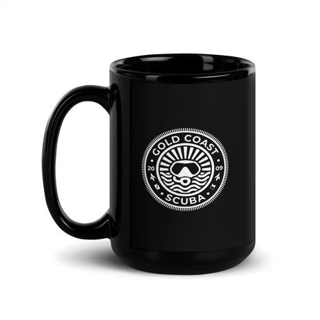 Gold Coast Scuba - Black Glossy Mug - "Going Diving"