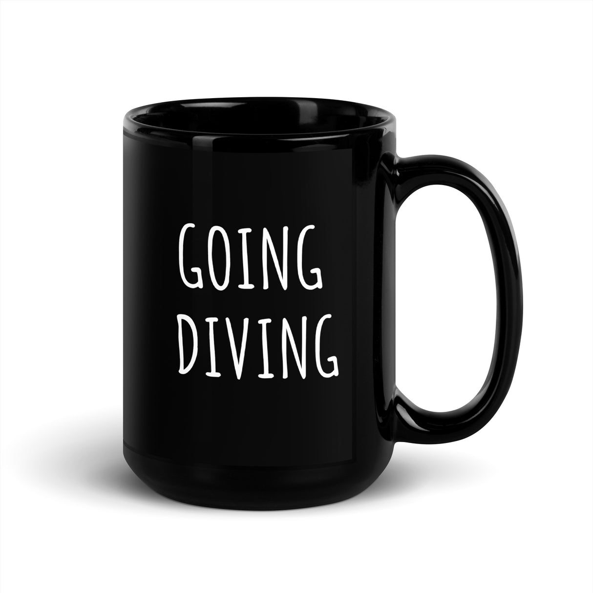 Gold Coast Scuba - Black Glossy Mug - "Going Diving"