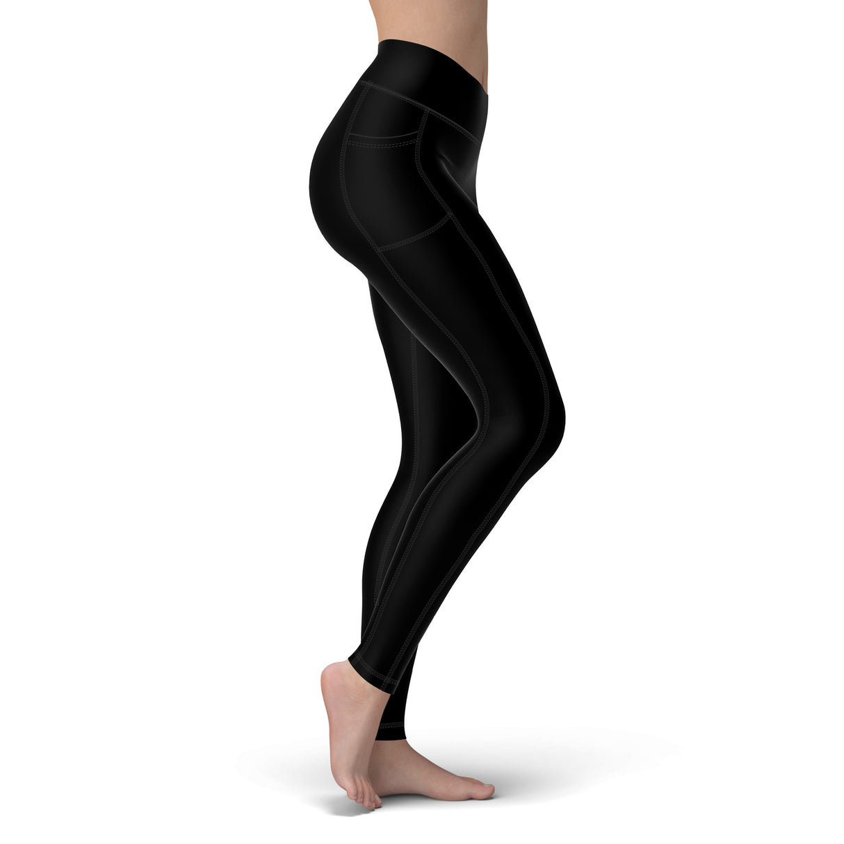 Spacefish Army Eco-friendly Night Dive Black Contour Leggings