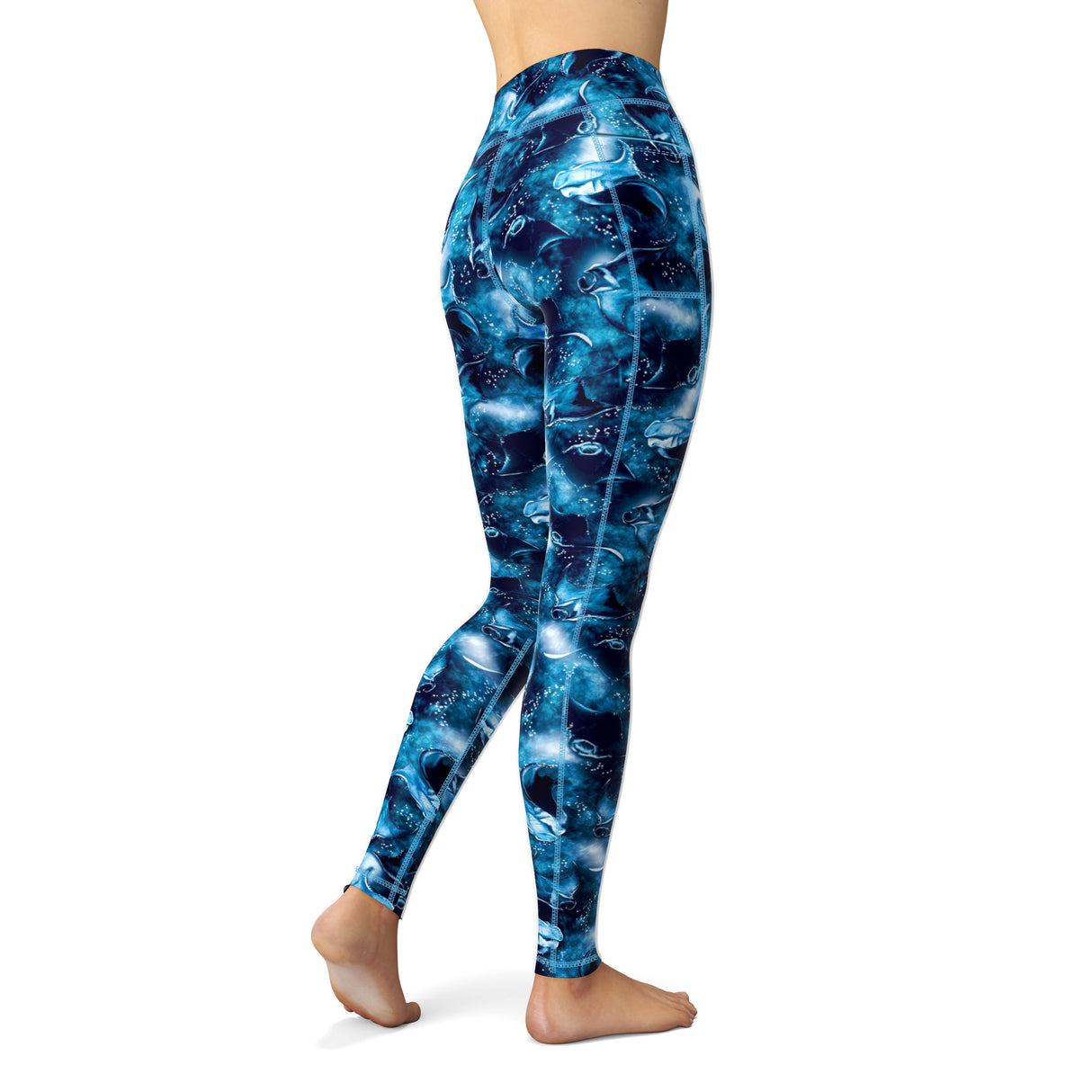 Spacefish Army Eco-Friendly Manta Mayhem Contour Leggings