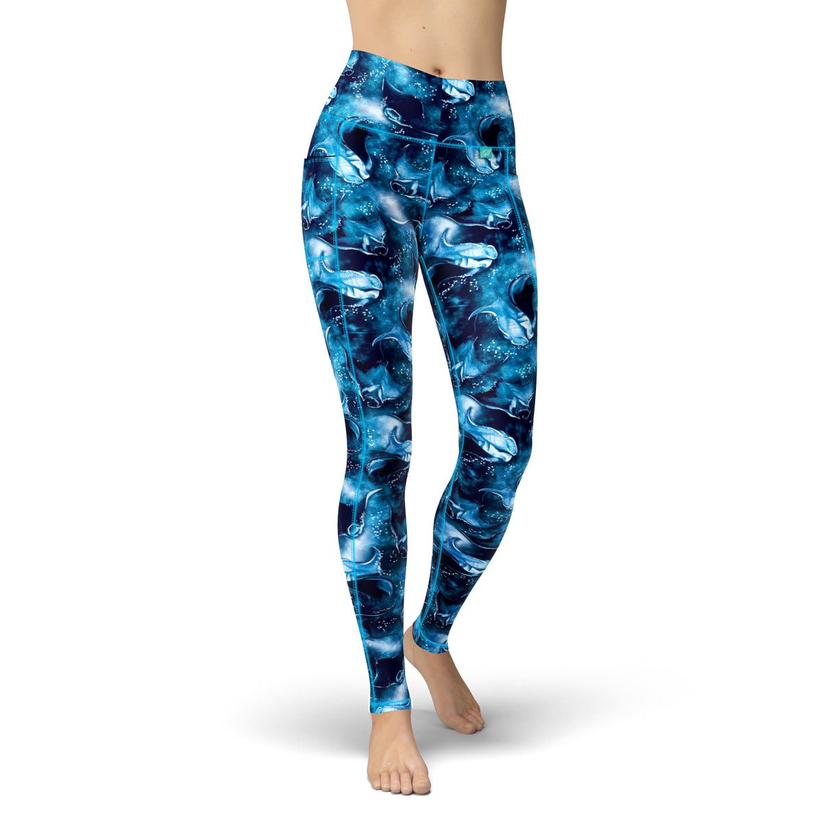 Spacefish Army Eco-Friendly Manta Mayhem Contour Leggings
