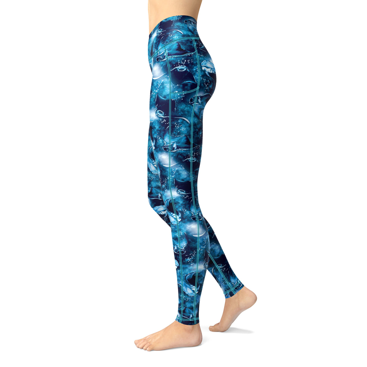 Spacefish Army Eco-Friendly Manta Mayhem Contour Leggings